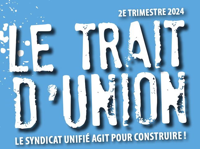 Article rubrique LU POUR VOUS Trait d’Union n°147